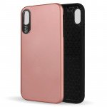 Wholesale iPhone Xs Max Strong Armor Case with Hidden Metal Plate (Rose Gold)